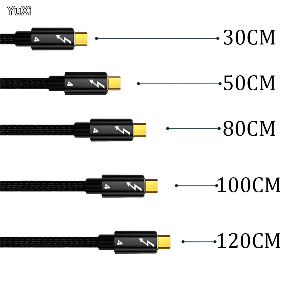 PD 100W USB C to Type C Cable USB4.0 40Gbps Thunderbolt 4/3 Cord 8K@60Hz Fast Charging Data Transfer Cable for Macbook Xiaomi