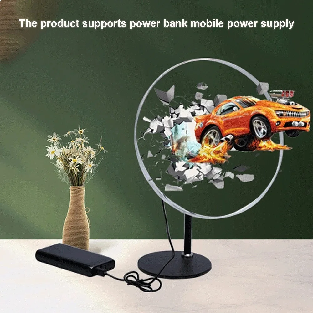 30CM 3D Hologram Projection Fan LED Holographic Display Player Support MP4 AVI RMVB JPG PNG