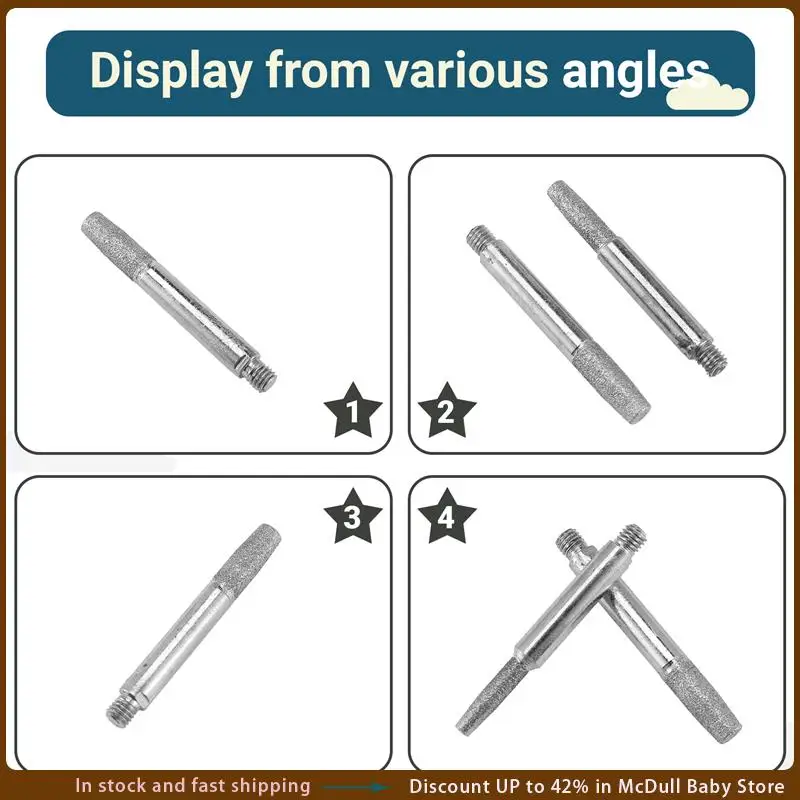 ABJA-Chainsaw Sharpening Stone, Chainsaw Grinding Stone, 12PCS High Hardness Diamond Chainsaw Sharpener(4Mm, 4.8Mm, 5.5Mm)