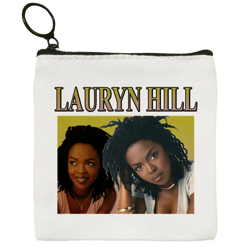 The Fugees Cartoon Coin Purse Female Mini Canvas Art Cute Key Case Coin Purse Student Wallet