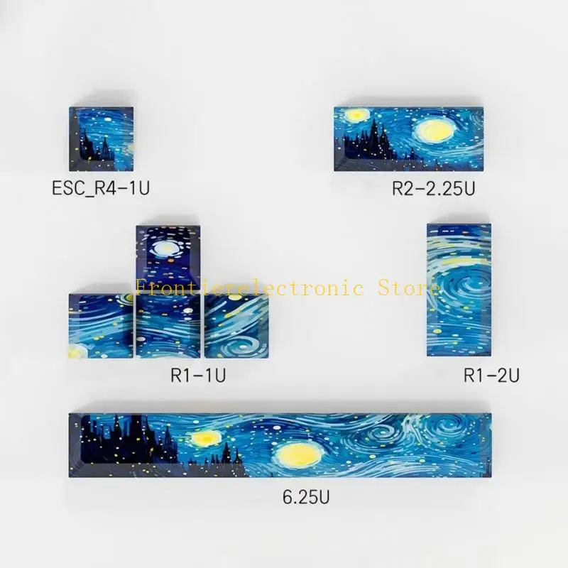 G8DB 8KEY Customed Mechanical Keycaps ESC ENTER 6.25U Barra espacio PBT Perfil original teclado portada novedosa Diy