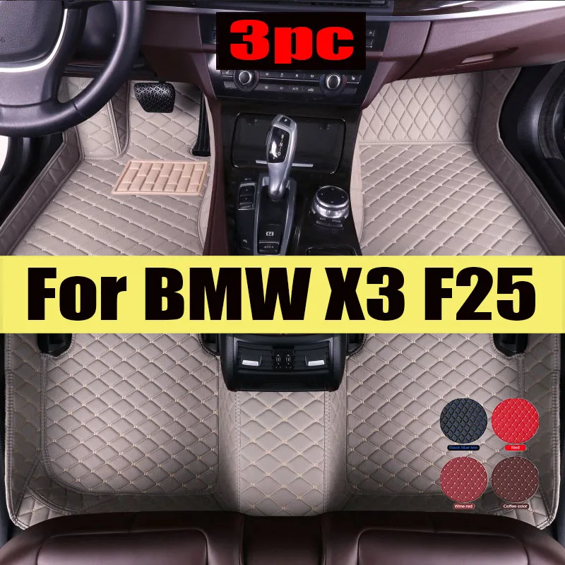 

Car Floor Mats For BMW X3 F25 MK2 2011~2014 Leather Luxury Mat Protective Pad Rug Covers Carpet Car trunk mat Interior Parts