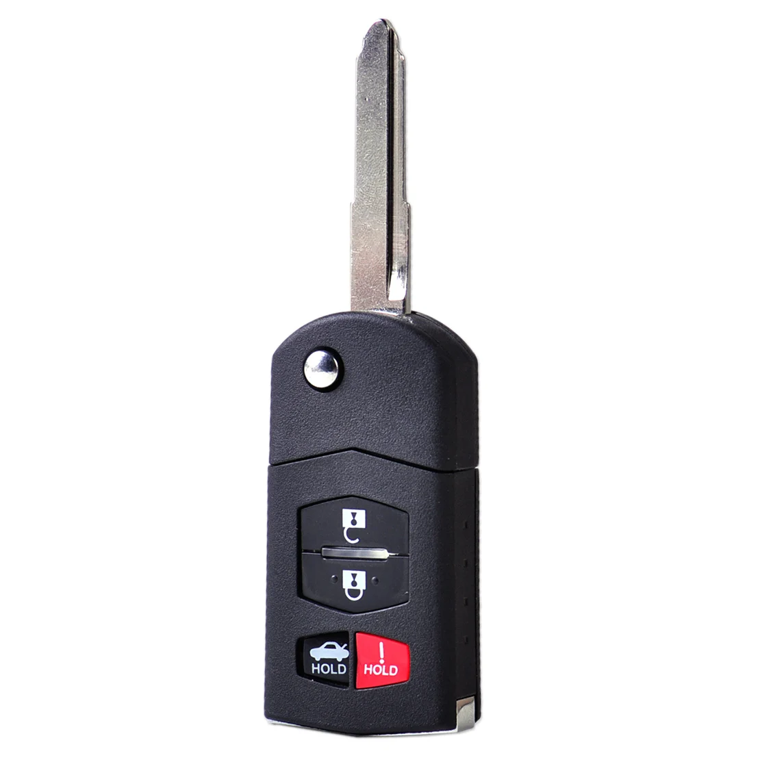 DWCX 4 Button Folding Remote Control Keyless Key Shell Case Fob Housing for Mazda 3 6 2010 -2012 For MX-5 Miata 2006 2007 - 2012
