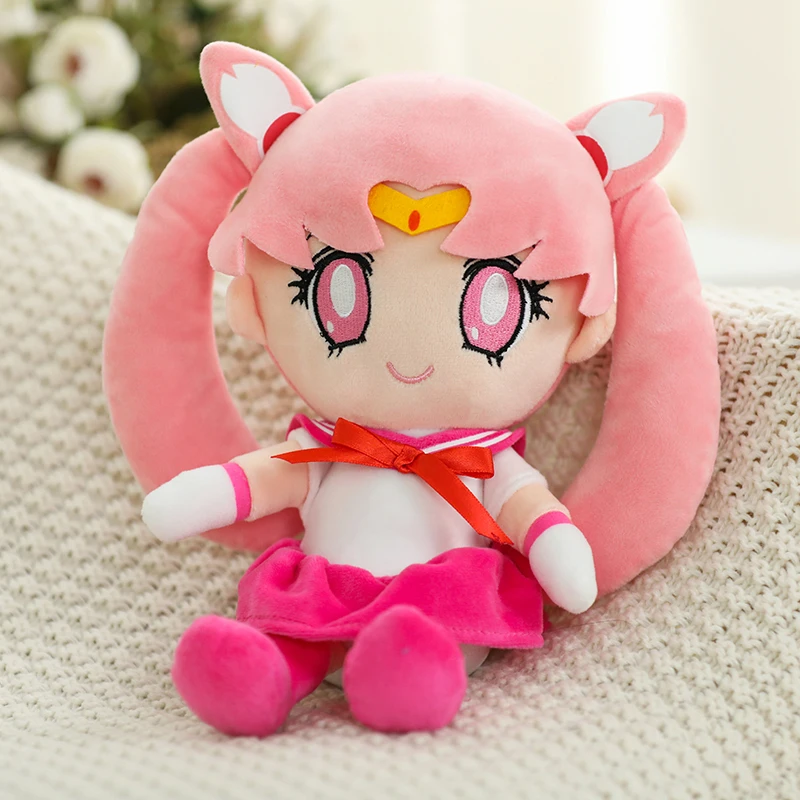 25-60cm Kawaii Beautiful Girl Plush Toy Stuffed Moon Cat Anime Soft Doll Sofa Cushion Bed Pillow Cute Birthday Gift for Children