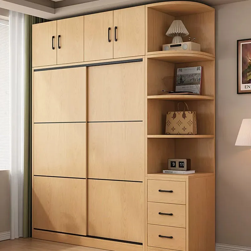 Partitions Drawers Wardrobe Organizer Wooden Storage Bedroom Clothes Cabinet Closet Living Room Guarda Roupa Hotel Furniture