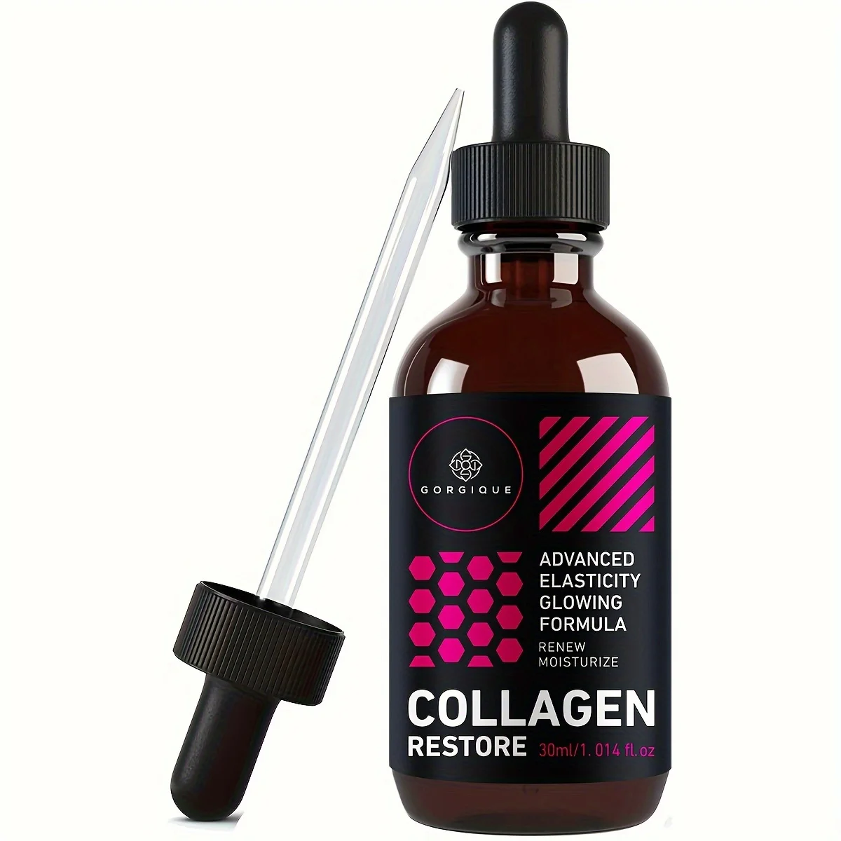 Collagen Booster Serum for Face Improves Tone and Texture Hyaluronic Acid Vitamin E