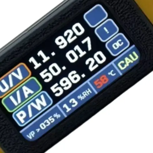 30A Bidirectional Ammeter Wattmeter 5-34V DC Power Meter With Color Display For XT60 For Battery Charge Tester Tool
