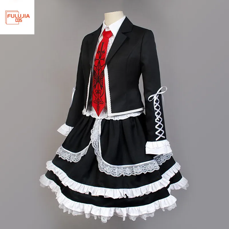 Fulujiacos Celestia Ludenberg Cosplay Costume Yasuhiro Taeko Cosplay Wig
