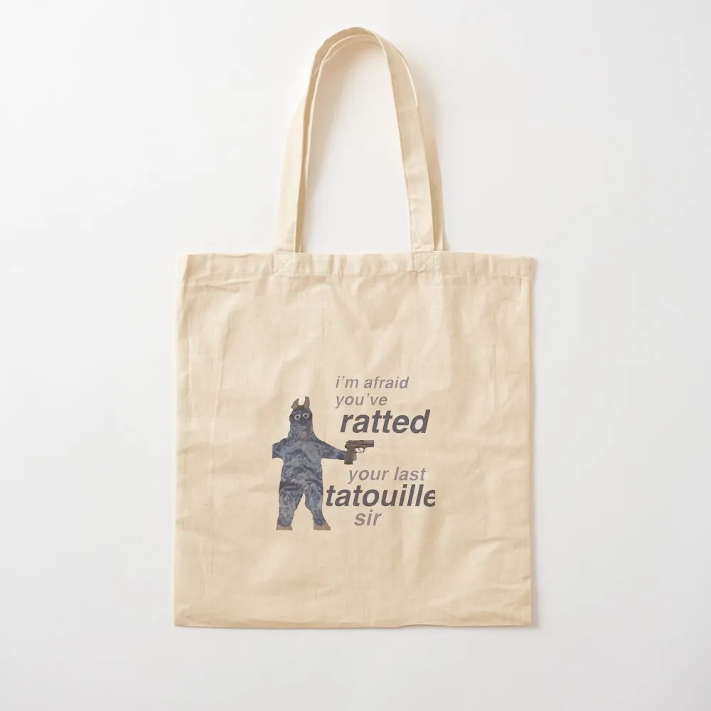 You ve Ratted your last Tatouille Tote Bag Portable shopping bag canvas bags Customizable tote bag