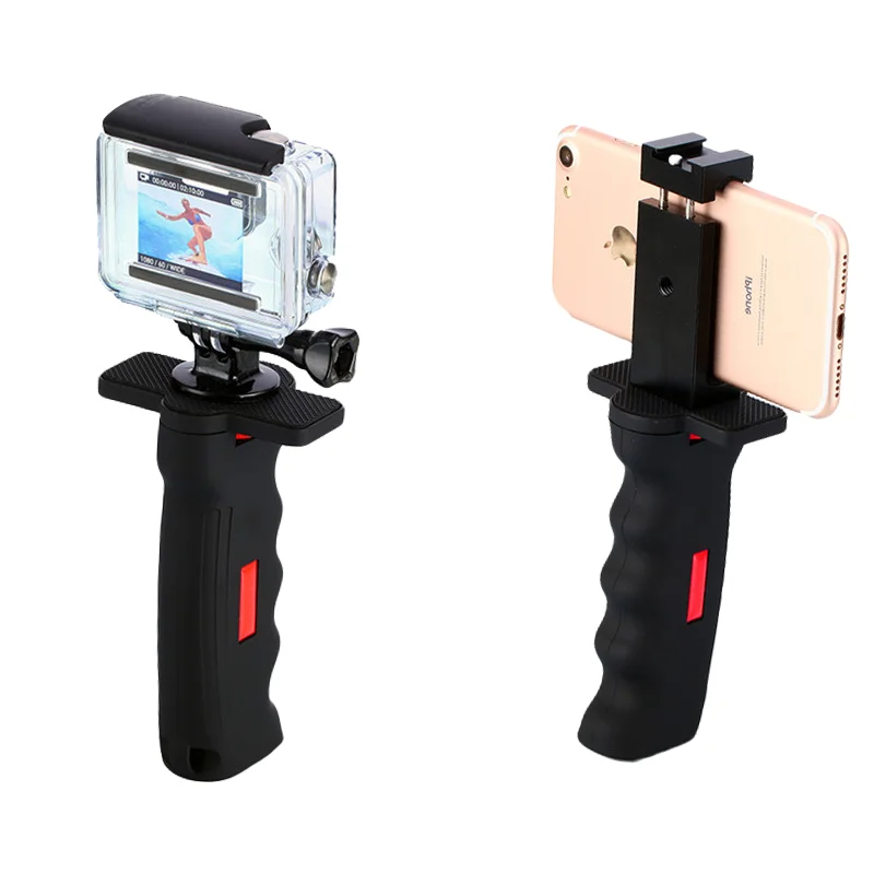 Universal Aluminum Alloy DSLR Camera Camcorder Hand Grip Stabilizer Anti-Scratch Portable Handheld Selfie Stick for YouTube