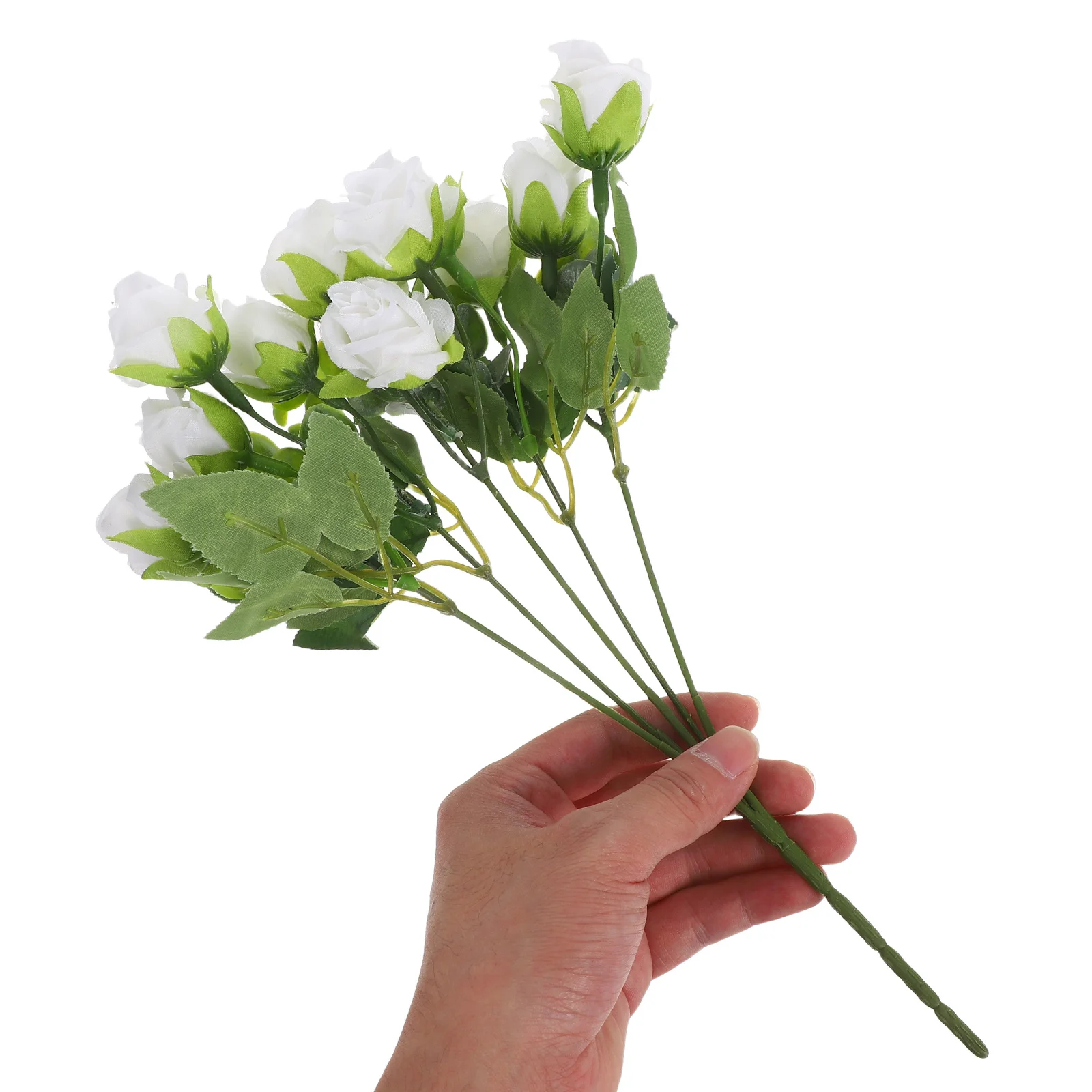 

2Pcs Realistic Artificial Rose Eucalyptus Bouquet Silk Flowers for Home Wedding Decor Artificial Eucalyptus and Rose Bouquet