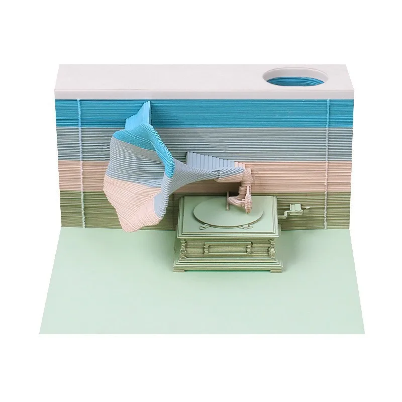 3D Memo Pad Funny Cute School Castle DIY Note Art Paper Notepad Building Harry Sticky Note Originality Retro Architecture Gift