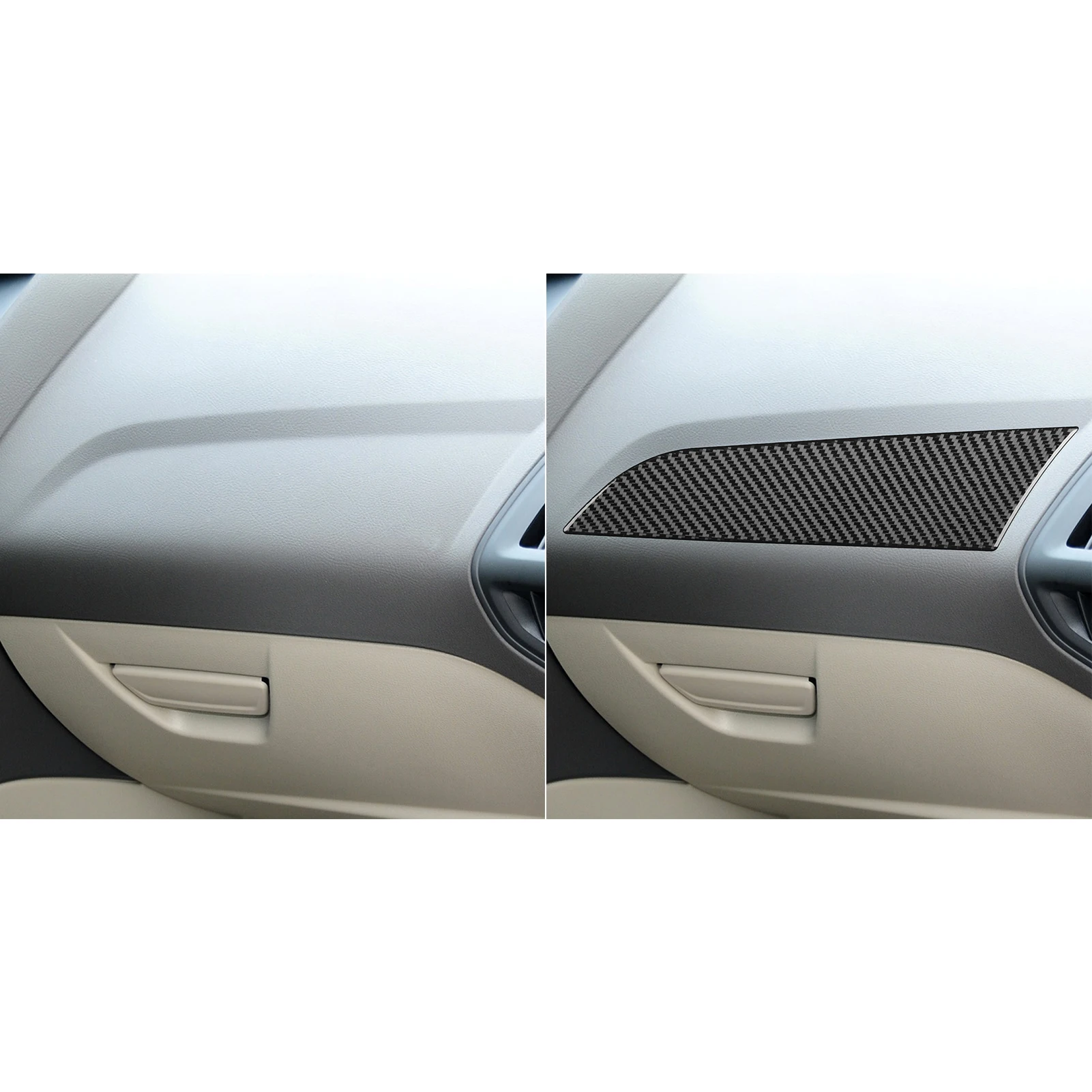 Für Ford Focus MK3 2012-2018 Carbon Fiber Co-pilot Dashboard Panel Dekorative Abdeckung Auto Innen Zubehör Dekoration aufkleber