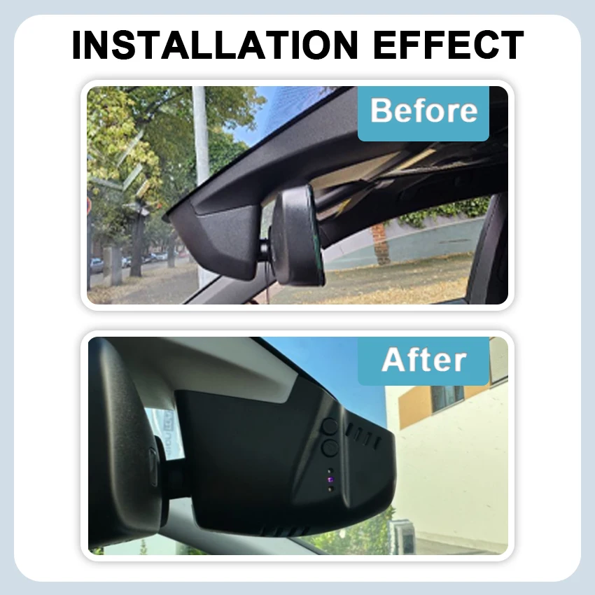 4K HD 2160P WIFi Car DVR Dash Cam DashCam Devices Accessories For Volkswagen VW Atlas Caddy Passat Tiguan Touran B6 B7 B8 Mk2