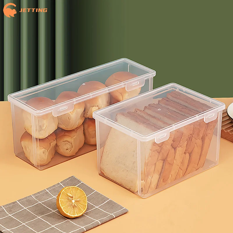 (New) 1Pcs Bread Container Refrigerator Storage Box Kitchen 