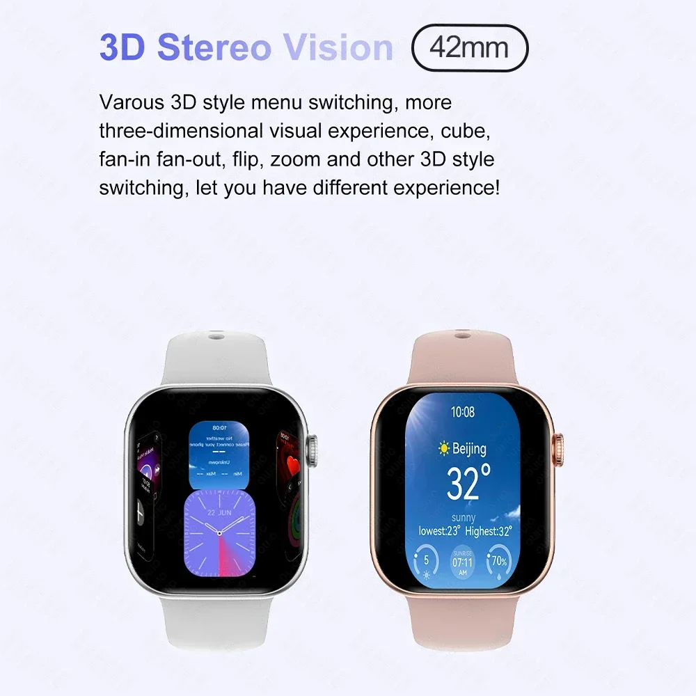 Für IOS DT Uhr X Mini Smart Uhr NFC 4GB Lang Speicher 3D Surround Vision Video Wiedergabe Bluetooth Anruf GPS Sport Smart Uhr