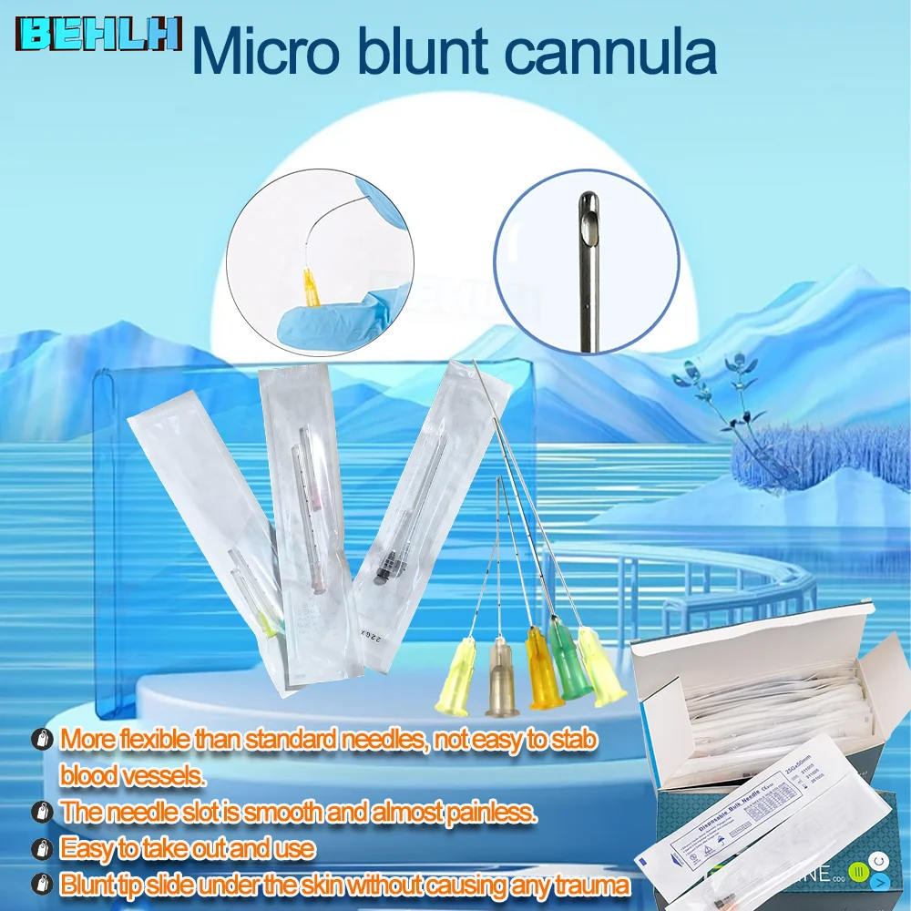 

Factory Disposable Blunt-tip Cannula 14G 90mm 22g 23G 25G 27G 18G 30G 50mm Blunt Fine canula Micro Blunt tip Cannula Tool Parts