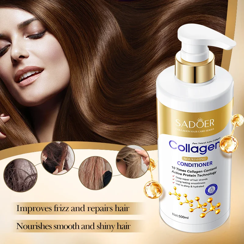 Collagen Nourishing and Softening Hair Conditioner 500ml, Caring for Hair Anti frizz, Static Electricity, and Healthy Hair