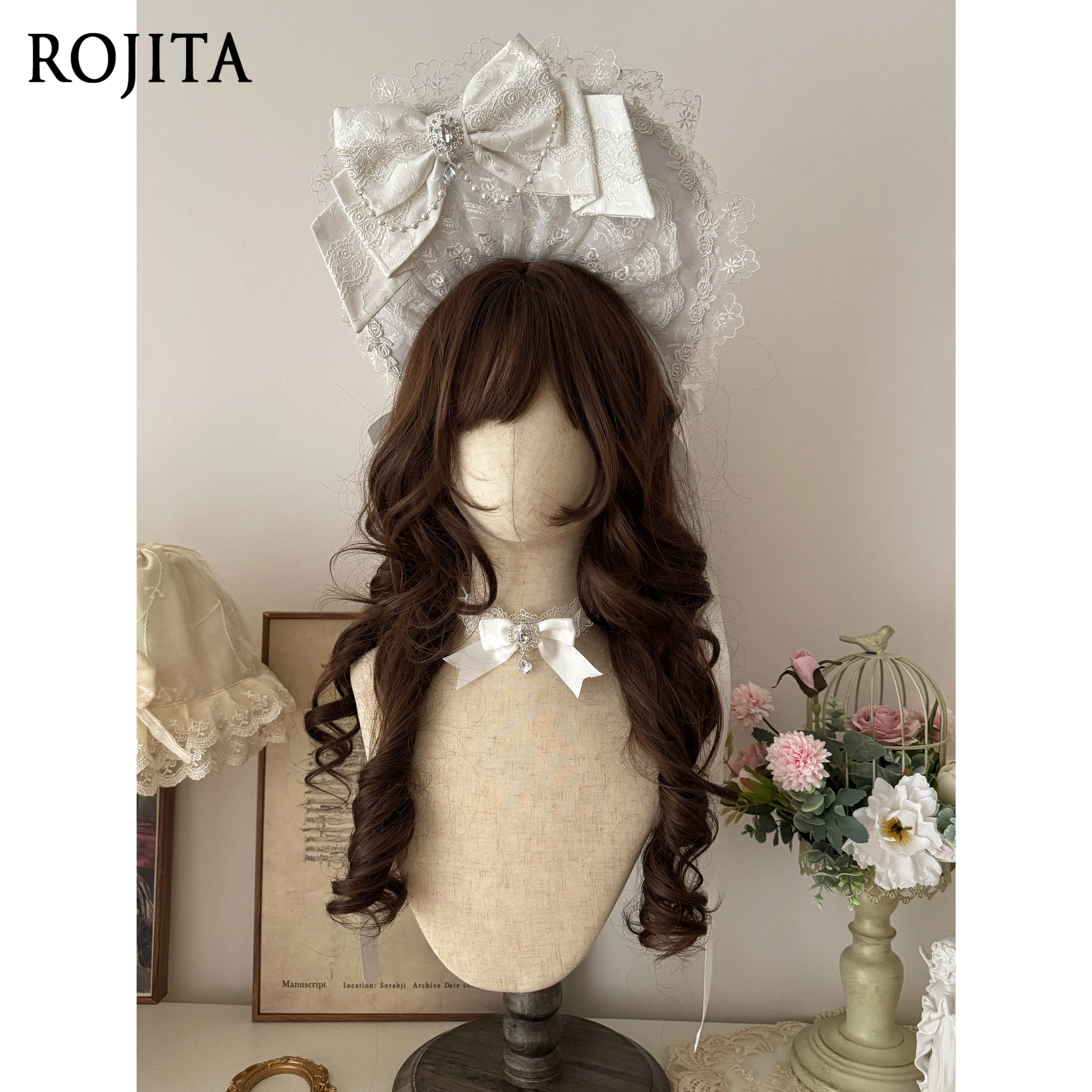 

White BNT Hat Women Original Design Small Item Black Necklace White Arm Sleeves