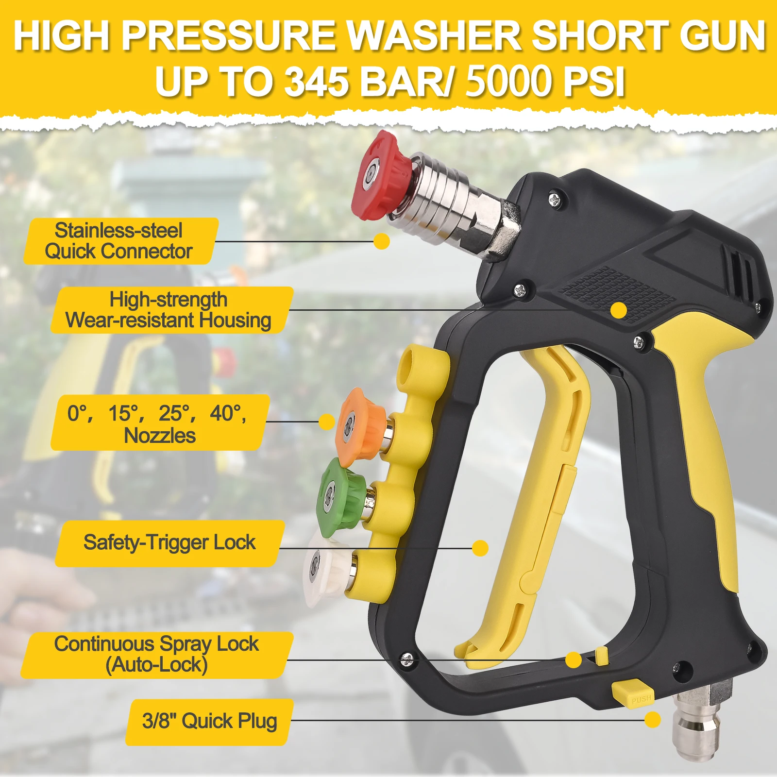 High Pressure Washer Short Spr - огляд і ціна Bear Spray Clip