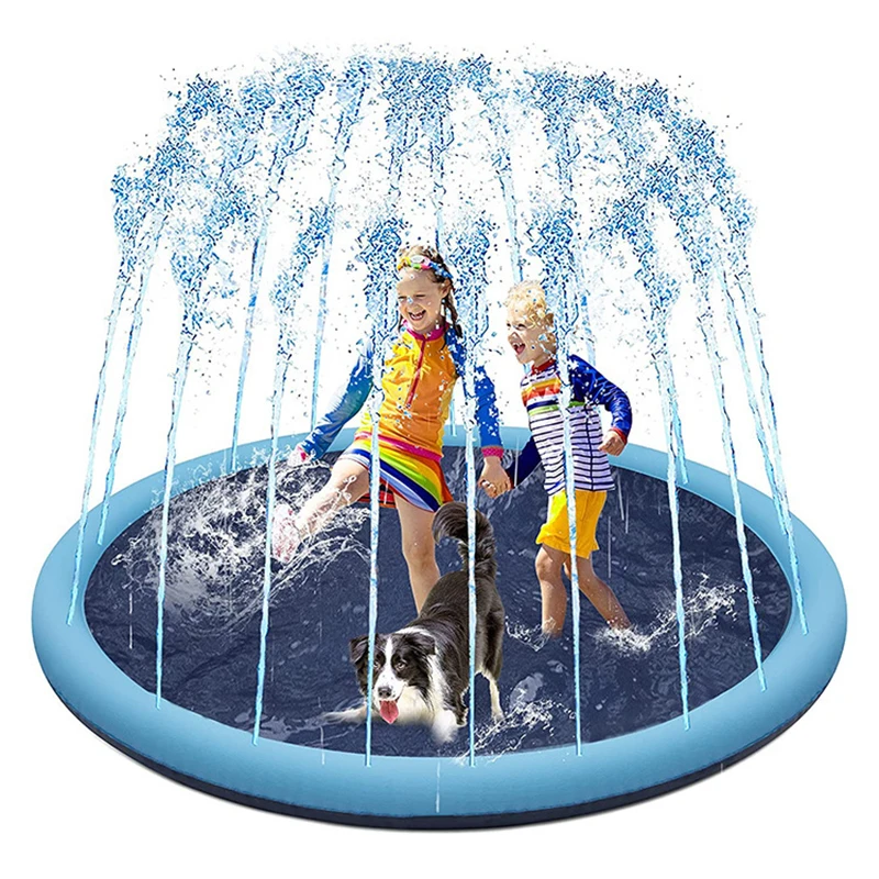 Pet Swimming Pool Interactive Outdoor Play Water Mat Toys for Dogs Cats and Children Summer Dog Toy Splash Sprinkler Pad for Dog