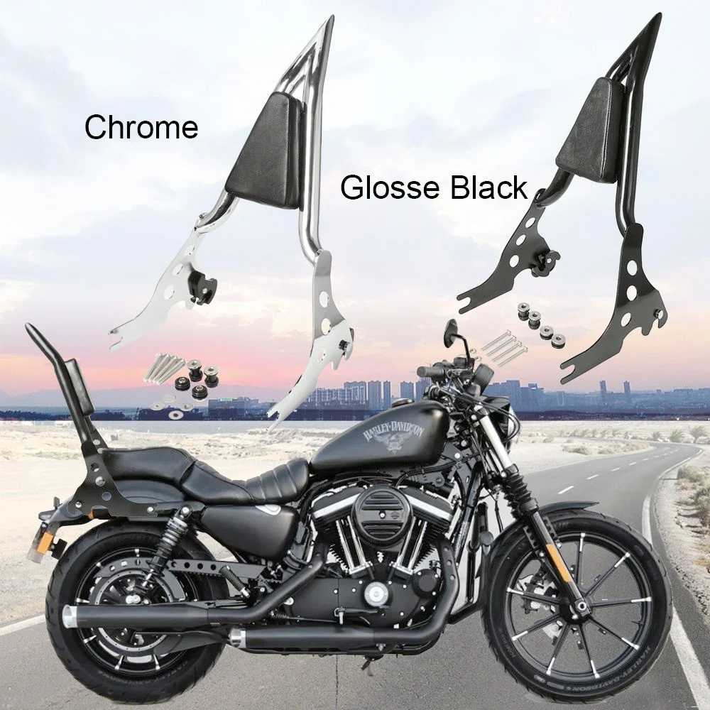 High quality backrest For Harley XL1200X Forty-Eight Sportster X48 quick detachable pointed bow rear backrest passenger cushion
