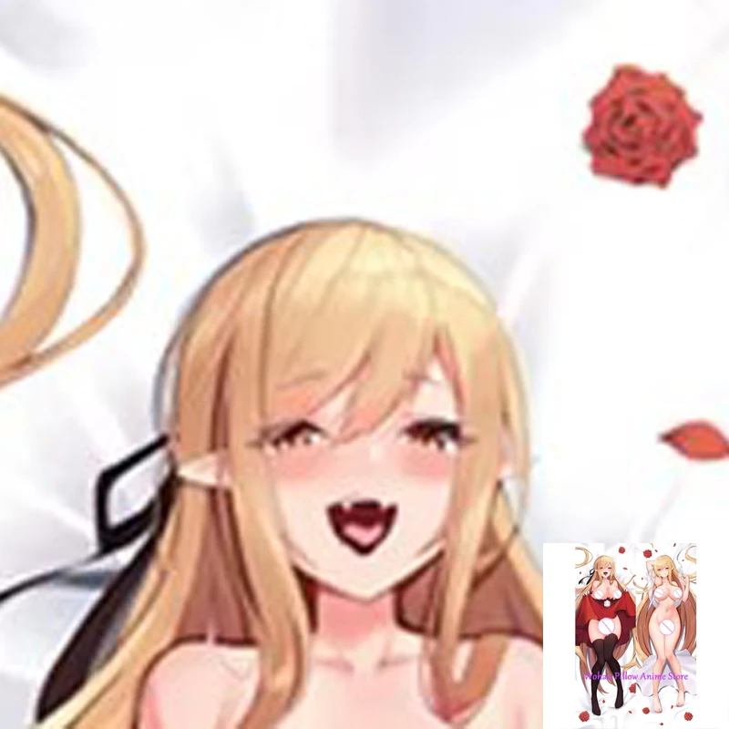 

Dakimakura Anime Pillow Cover Kissshot Double Sided Print Life-size Halloween Christmas Decoration