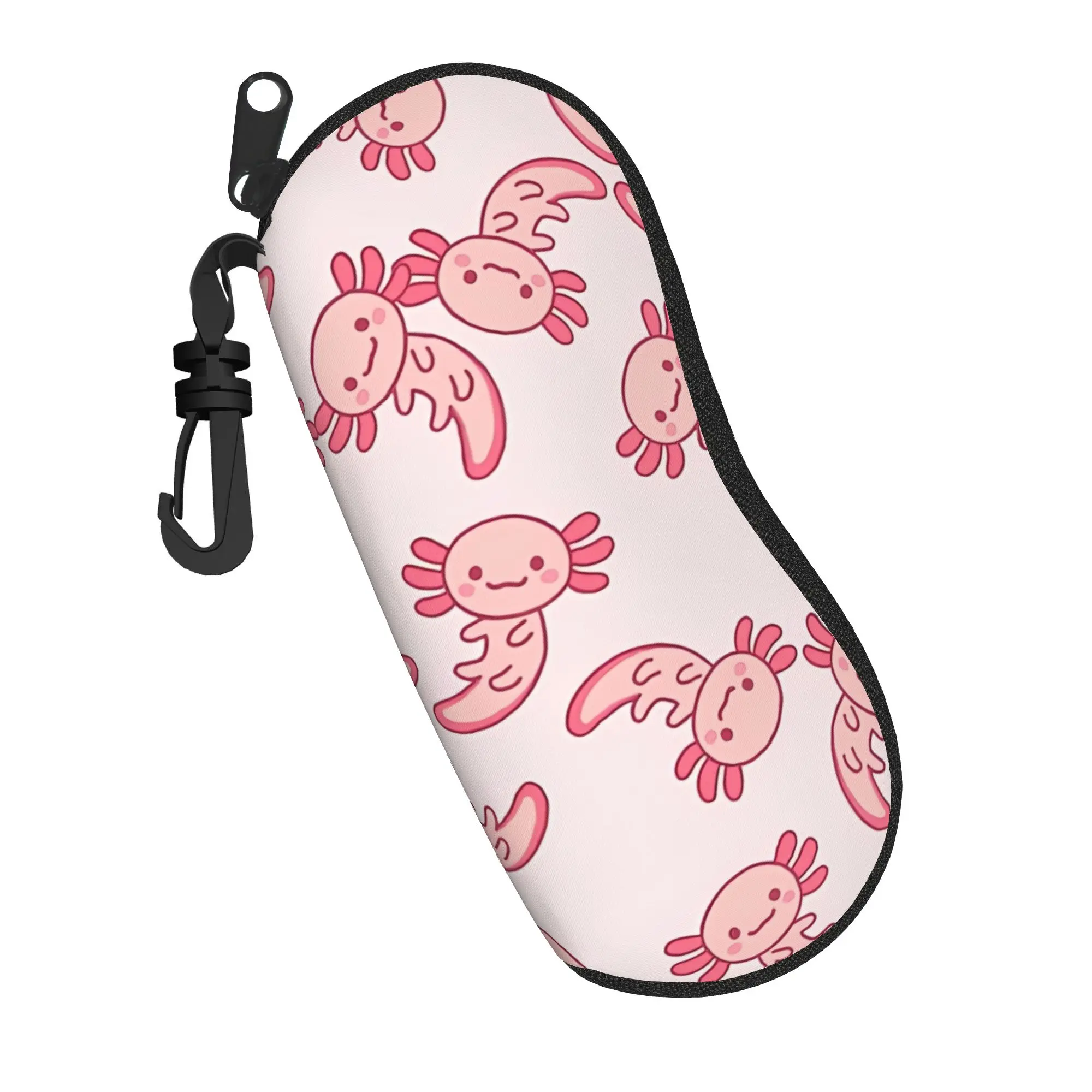 Lovely Axolotl Mexican Salamander  Glasses Case Student Accessories  Eyewear Box Ins Style Eye Contacts Case
