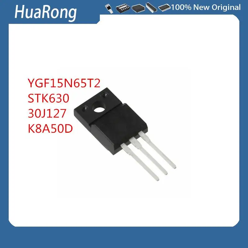 10Pcs/Lot  YGF15N65T2  STK630  30J127 K8A50D   TO-220F