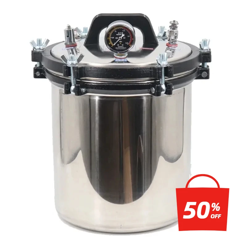 Portable autoclave 12/15L pressure steam sterilizer machine Equipment for Laboratory autoclave Stérilisateur automatique à haute