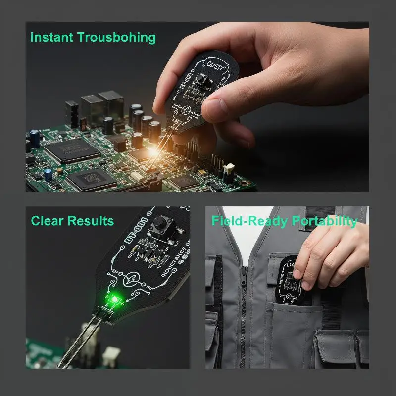 DT001 Inductance Detector With Precise Sensing For Electronic Repair Circuit Testing DIY Use