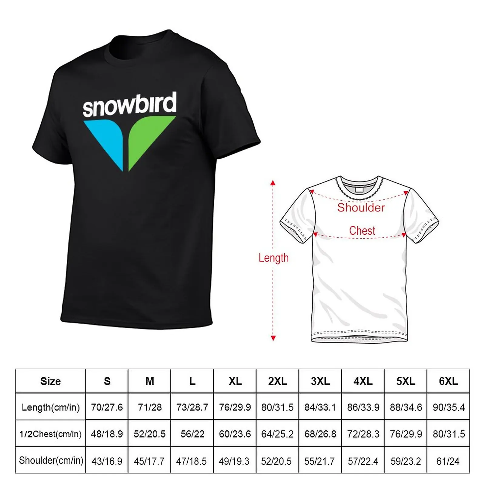 New Snowbird T-Shirt sublime t shirt boys animal print shirt men graphic t shirts