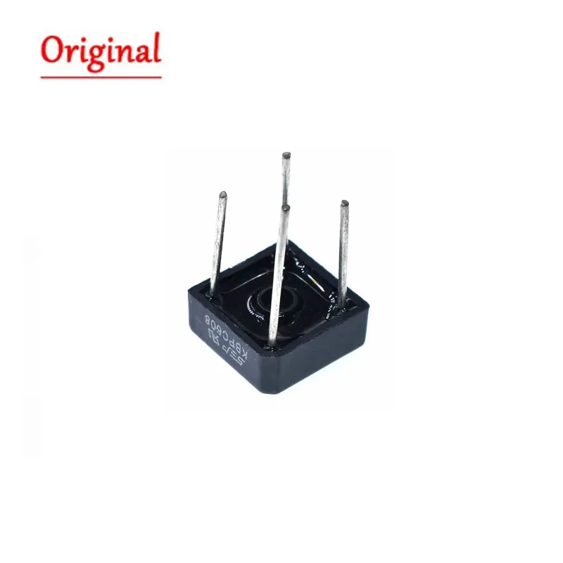 10PCS KBPC608 KBPC-608 6A 800V Single Phases Diode 4pin bridge rectifier new and original IC