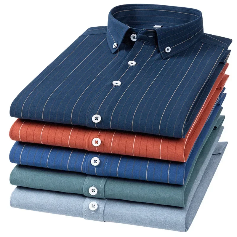 

High Quality Style Luxury Elegant Long Sleeve Men's Social Formal Cotton Shirt Tops Slim Fit Casual Summer Clothes For Men
