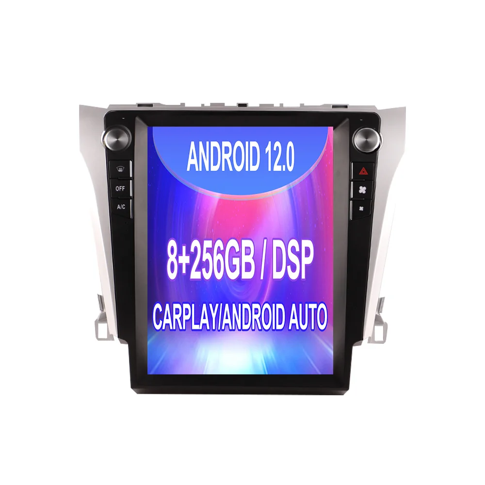 Android13 8+256G For Toyota Camry Aurion 2013-2017 Tesla Style Car GPS Navigation Multimedia Player Radio Tape Headunit HD