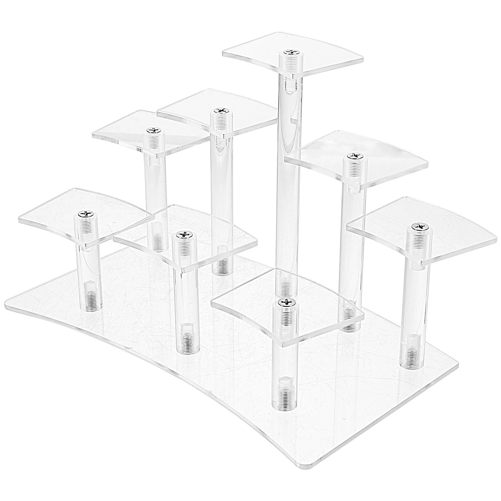 

Transparent Acrylic 8-Level Storage Rack Display Stand for Jewelry Craft Holder Organizer Handicrafts Display Shelf