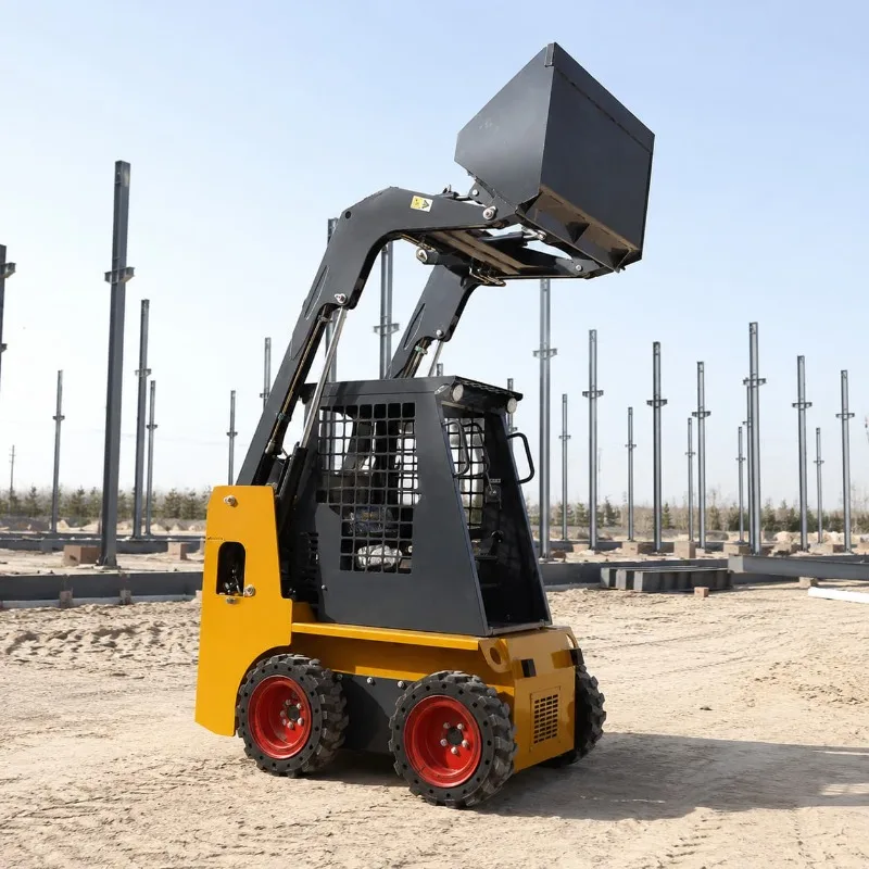 CE Approved Mini Front Loader Clean Panel Layout Operator Standing Platform Customized Park Path Maintenance