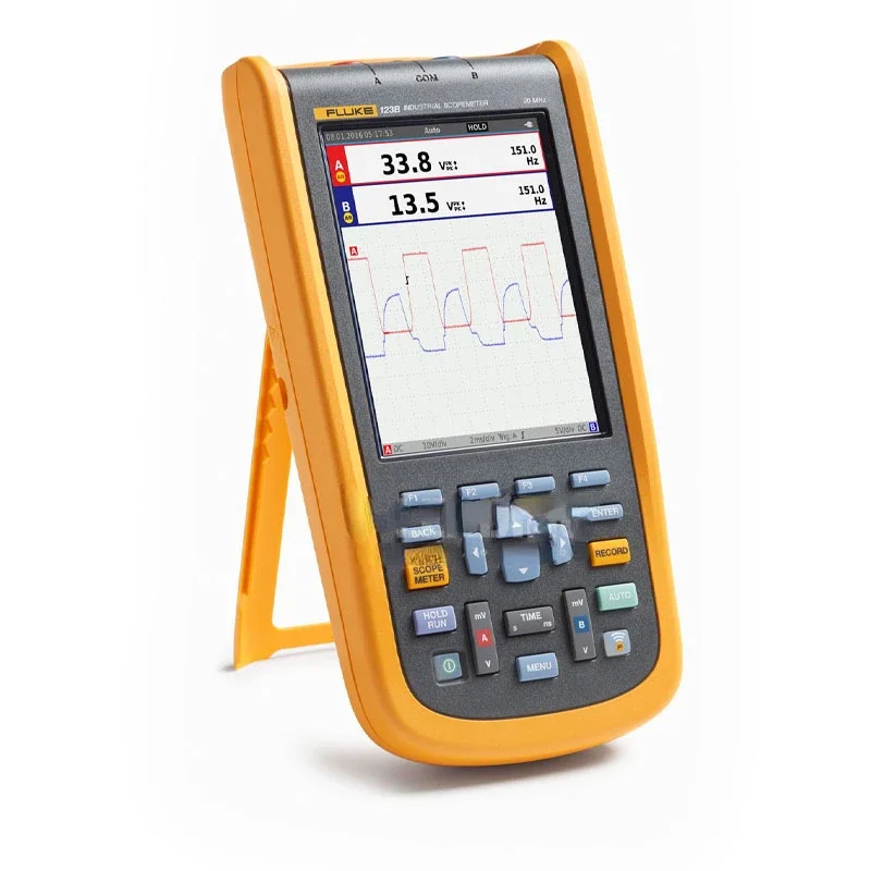 Industrial ScopeMeter hand-held Oscilloscope 2 input channels 20 MHZ bandwidth