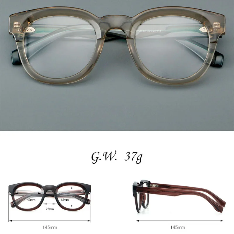 VCKA Individual Cat Eye Acetate Myopia Glasses Woman Artsy Vintage Frames Anti Blue Prescription Custom Eyewear -0.5 TO -6.0