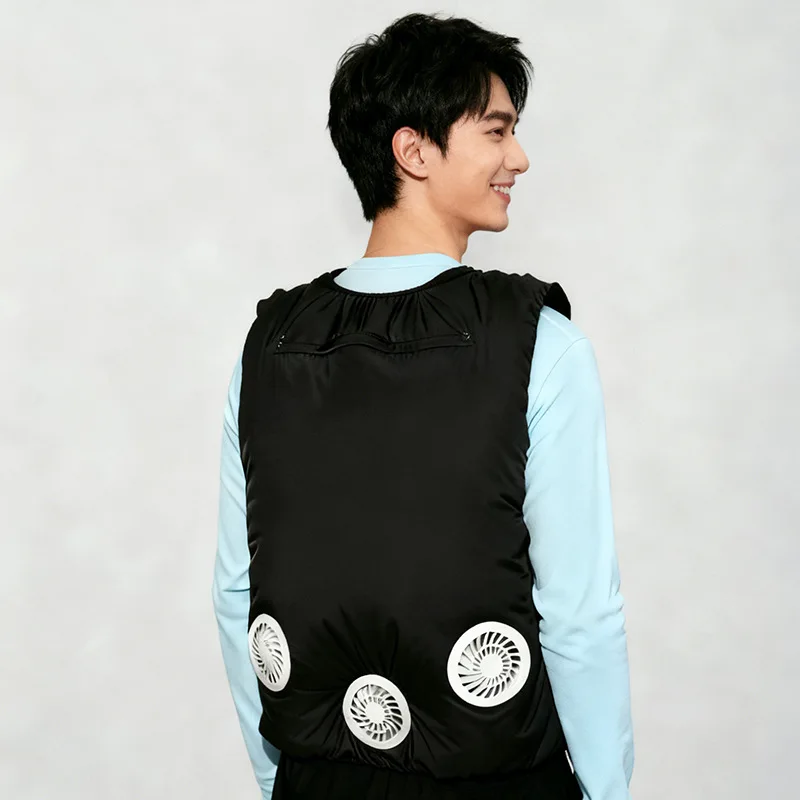 Outdoor cycling takeaway air conditioner suit evaporation cooling fishing duty tooling cool vest