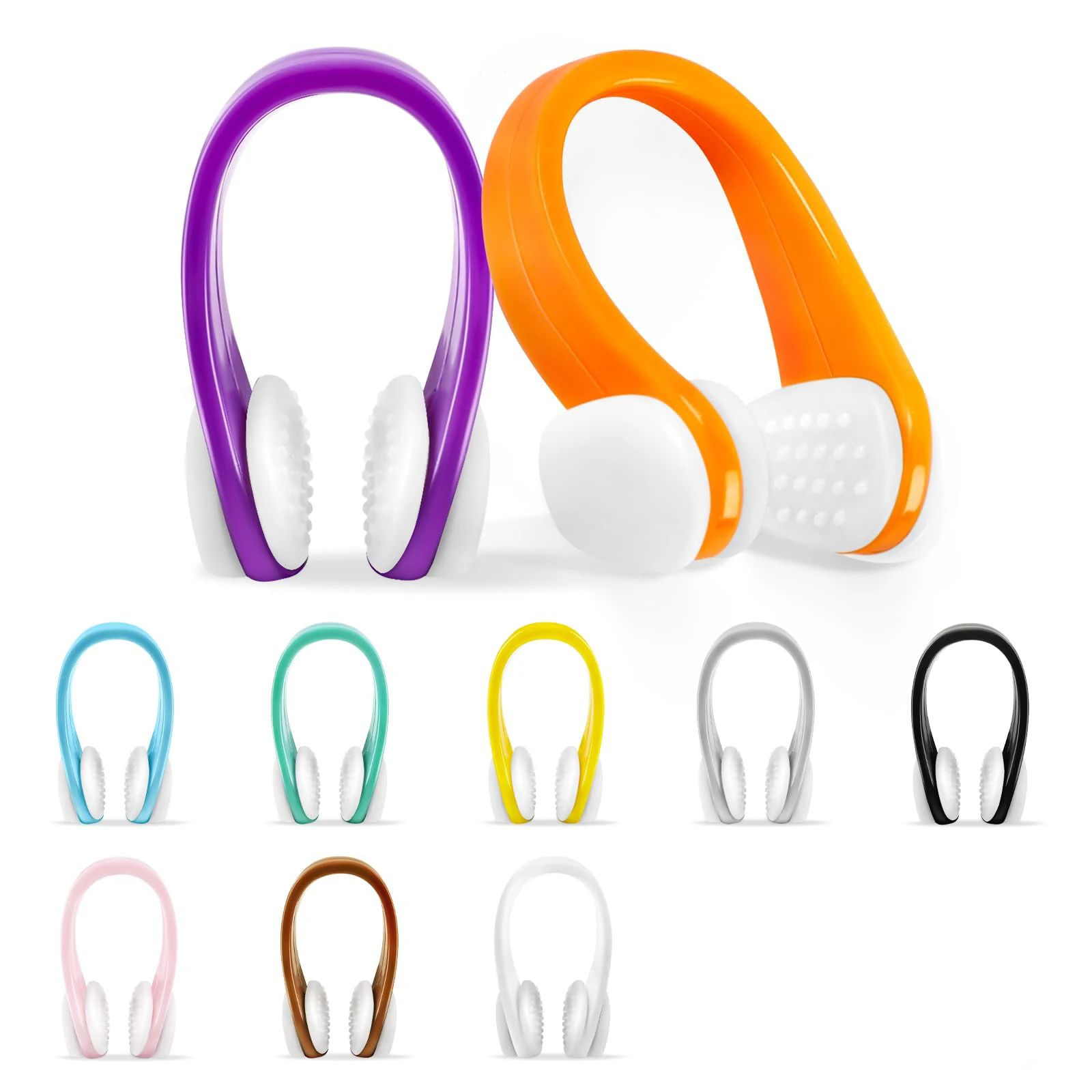 

Зажим для носа для плавания — 10 упаковок силиконовых затычек для носа для плавания для детей (7 лет) и взрослых, водонепроницаемые затычки для носа в бассейне