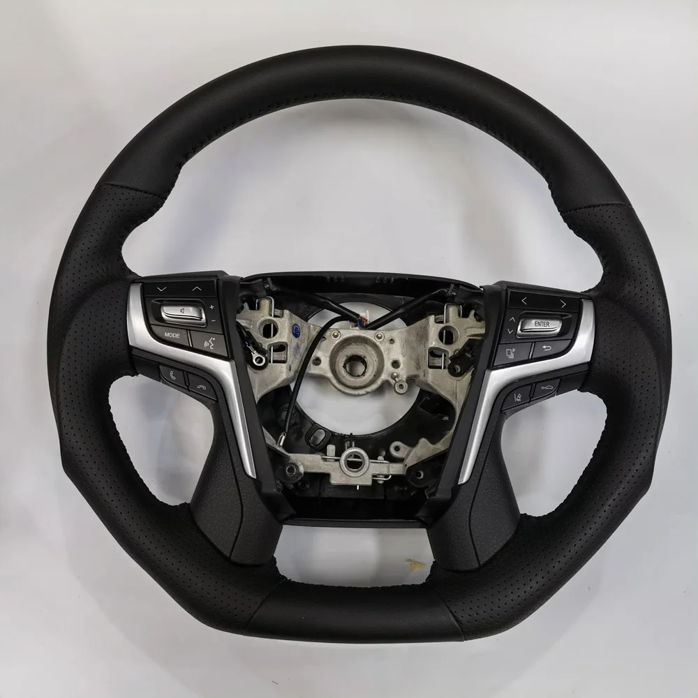 Upgrade LC200 Full leather steering wheel Style  Steering wheel For Toyota LAND CRUISER FJ79 FJ76 FJ70  Steering wheel 2008 2021