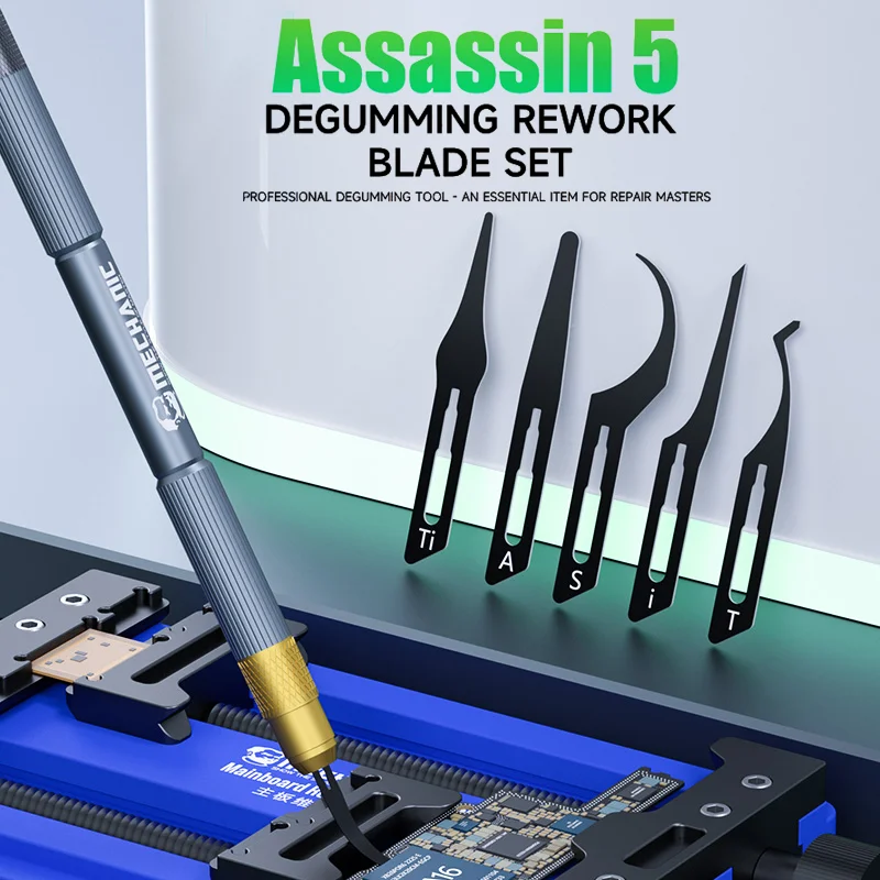 

MECHANIC Assassin 5, профессиональный набор лезвий для расклейки, скребок, режущий нож для материнской платы телефона, инструменты для ремонта процессора IC