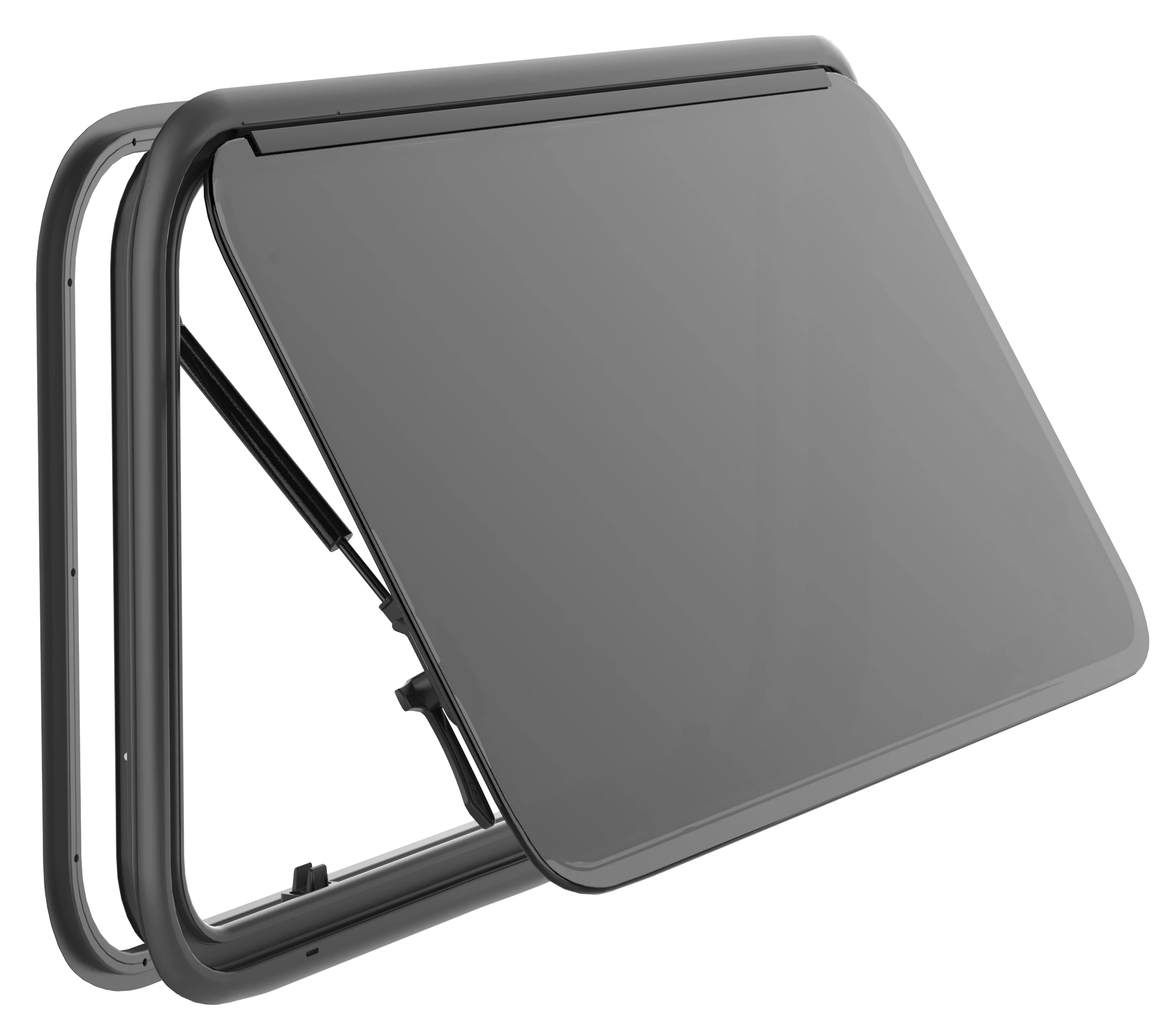 500x450 Mm Round Edge Cassette Window For RV Campervan Motorhome Caravan With Black Out Blinds & Fly Net Screen