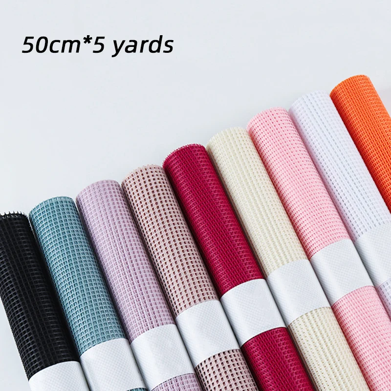 

5 Yards X 50cm Korean Flower Wrapping Mesh Roll DIY Flower Bouquet Gift Packing Materials Craft Net Paper Floral Wrapping