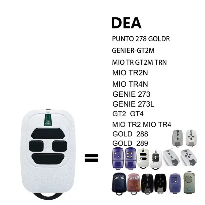 B27B Garage Gate Command Opener Transmitter Fixed Rolling Code 433.92Mhz 10Pcs For DEA GTI4 433Mhz For DEA Remote Control