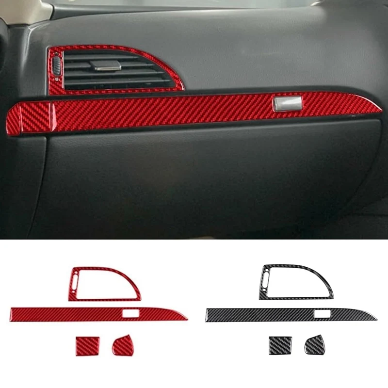 

For BMW 6 Series E63 E64 2004 - 2010 Carbon Fiber Decal Sticker Copilot Air Outlet Panel Cover Trim Interior Accessories