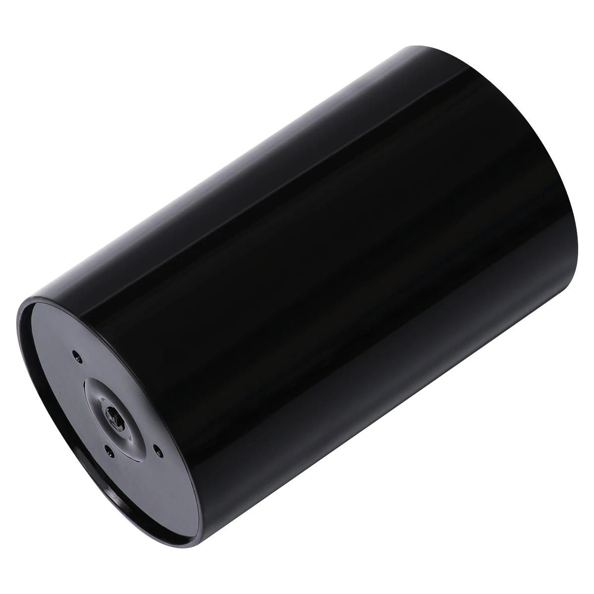 

Stylish Kitchen Storage Cylinder Large Black Plastic Tableware Utensil Holder Drain Holes Space Saving Cutlery Organizer