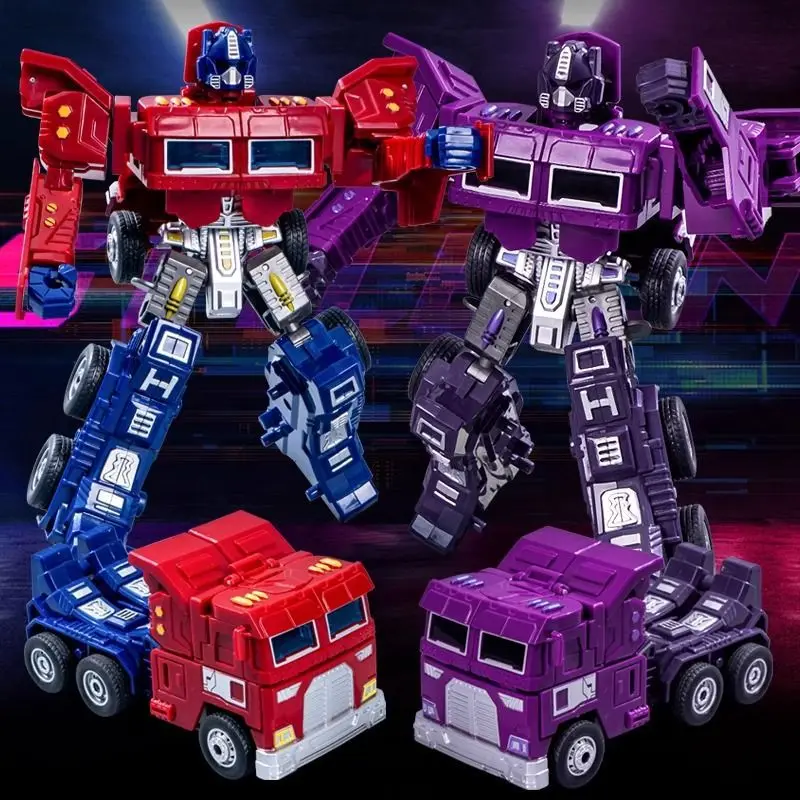 Transformeerbaar robotspeelgoed voor kinderen, traagheidsvrachtwagenmodellen, Optimus Prime krijgerjongensbeeldjes, King Kong-cadeaus