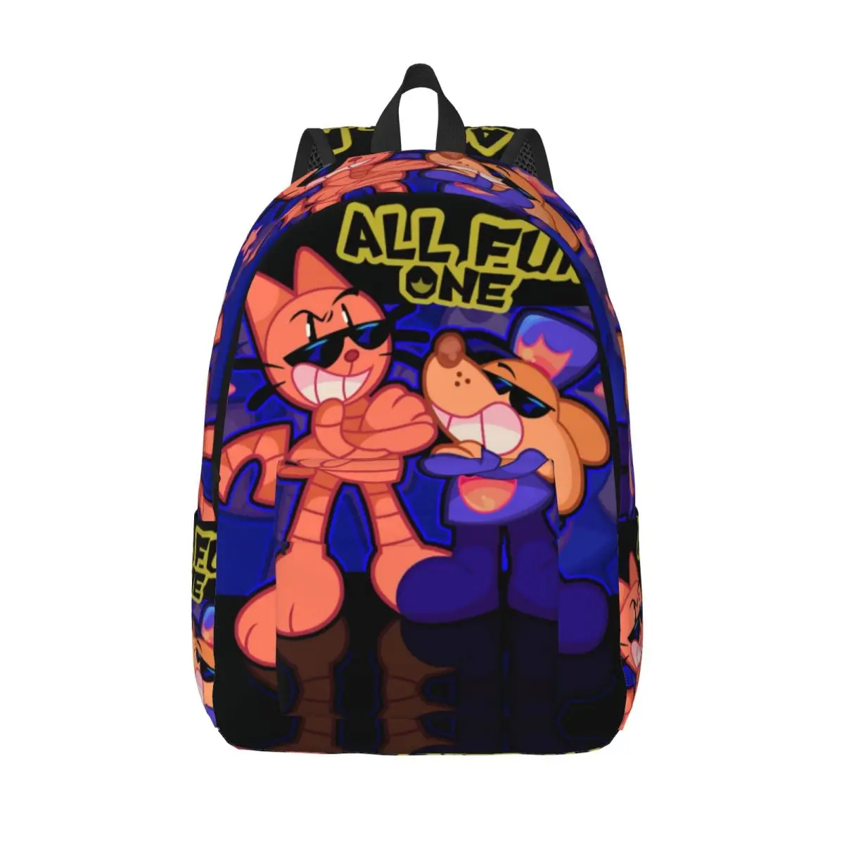 

Custom Dogs Anime Petey Cat Puppy Canvas Backpacks Men Women Fashion Bookbag for College School Doggy Bags